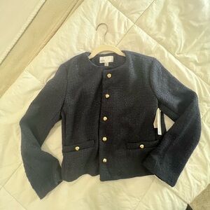 Nordstrom Rack Dark Blue Jacket with Gold Buttons